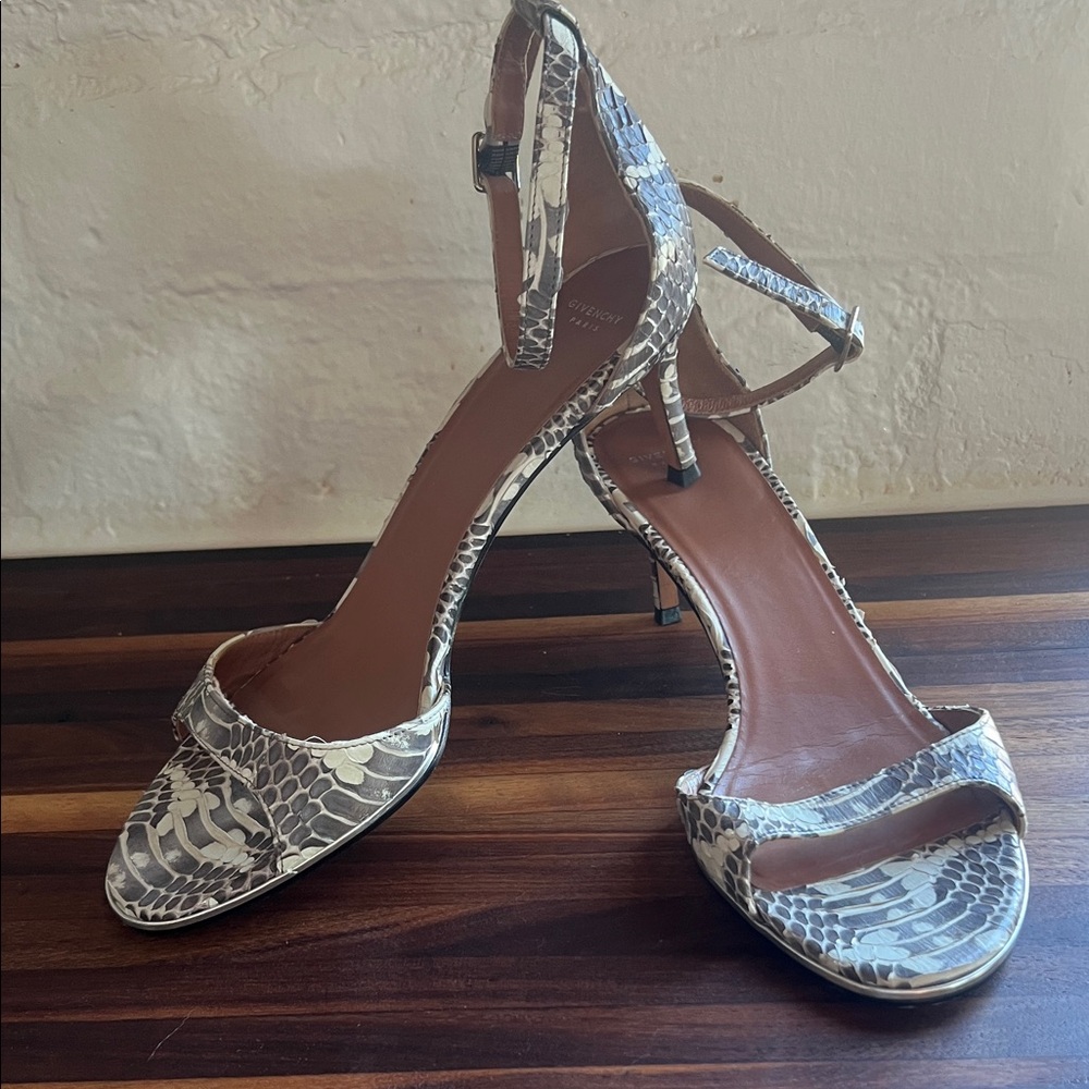 Women's Snakeskin Strappy Heels